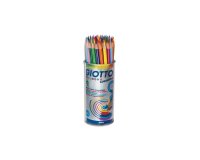 Pot crayons de couleur stilnovo aquarellable giotto  forme hexagonale bois de      cedre 18 cm mine 3mm 48