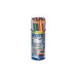 Pot crayons de couleur stilnovo aquarellable giotto  forme hexagonale bois de      cedre 18 cm mine 3mm 48