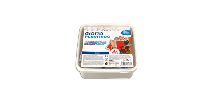 Plastiroc giotto pate minerale facile a lisser pack de 2kg coloris blanc