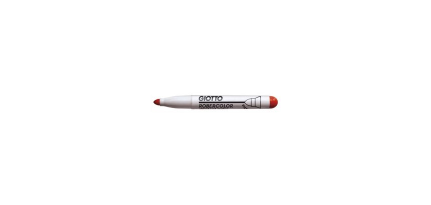 Marqueur giotto robercolor effaçable tableau blanc pointe maxi ogive 7 mm coloris rouge