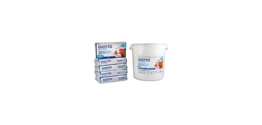 Plastiroc giotto pate minerale facile a lisser pack de 5kg coloris blanc