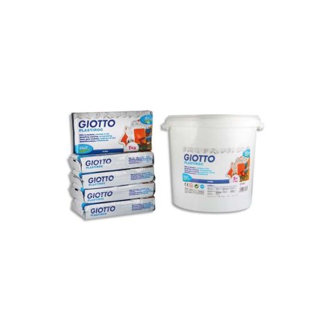 Pack de 5 pains de 1 kg plastiroc Blanc + 1 Boîte hermétique