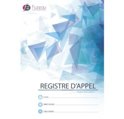 Registre appel journalier éditions fuzeau couverture 250g/m2 a4 210x297mm découpé
