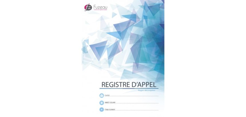 Registre appel journalier éditions fuzeau couverture 250g/m2 a4 210x297mm découpé