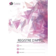 Registre d'appel sans découpe, contrôle par demi-journée - Format A4 21x29,7cm - 24 pages