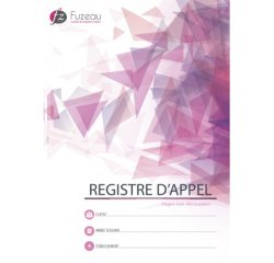 Registre appel journalier éditions fuzeau couverture 250g/m2 a4 210x297mm non découpé