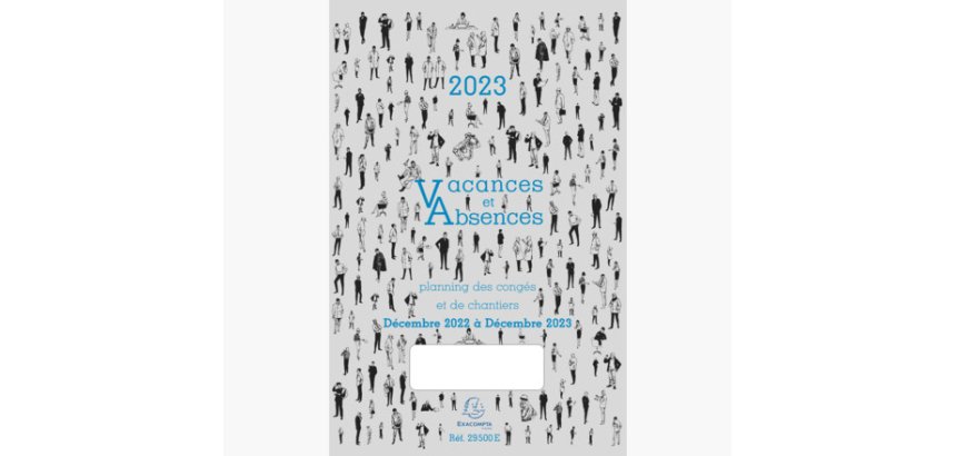 Planning congés du personnel exacompta pour sociétés minimum 5 personnes 13 mois décembre/décembre