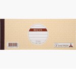 Carnet à souche 89X210 Recus 50 feuillets - Avoine