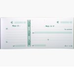 Carnet à souche 89X210 Recus 50 feuillets - Avoine