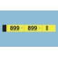 Bloc vestiaire piqué elve 3 coupons perforés détachables numérotés 1/1000 30x200mm 50 feuillets coloris jaune