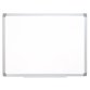 Tableau q-connect laqué magnétique cadre aluminium idéal collèges bureaux inclus accessoires fixation mur 90x60cm