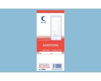 Bloc addition elve papier autocopiant 102x235mm 50 duplis avec numéro