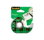 Ruban adhesif magic invisible scotch 19 mm x 15 m avec devidoir