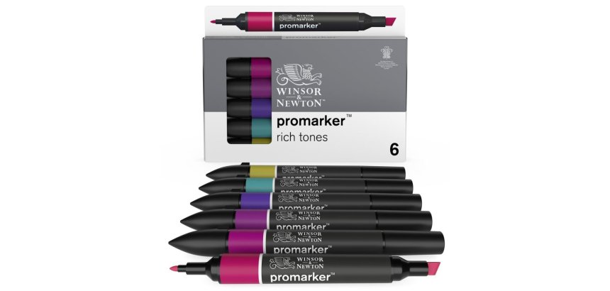 Set de 6 promarker winsor & newton ton riches