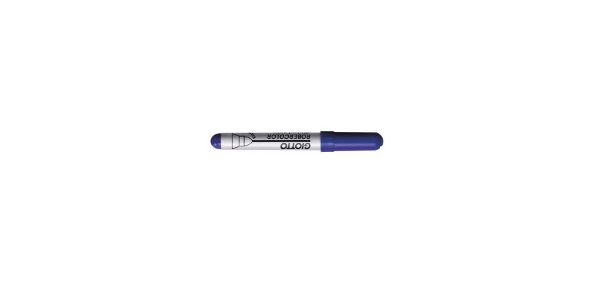 Marqueur giotto robercolor tableau blanc pointe maxi ogive 7 mm encre effaçable coloris bleu