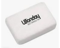 Gomme wonday rectangulaire rectango 40 coloris blanc     boite 40 unites