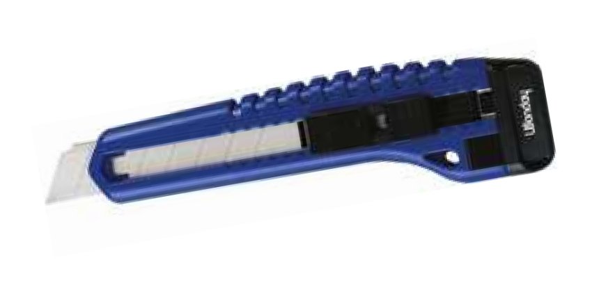 Cutter plastique wonday autobloquant 15,5 cm avec 6 lames