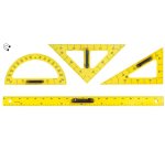 Set de traçage aimanté incassable jaune - 3 pièces