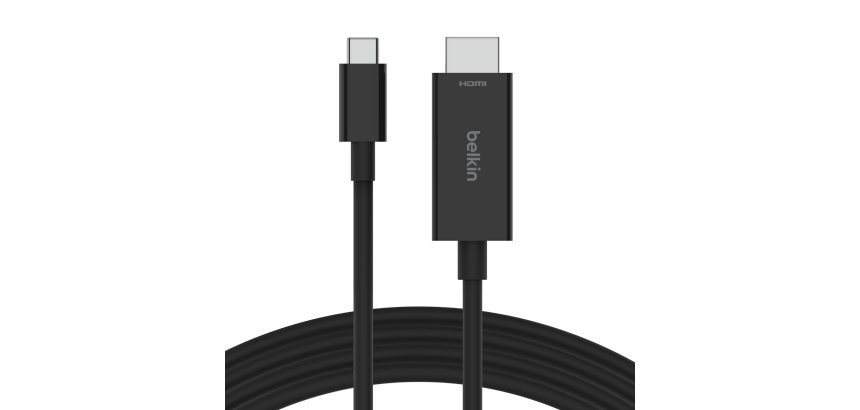 Belkin AVC012bt2MBK 2 m USB Type-C HDMI Noir