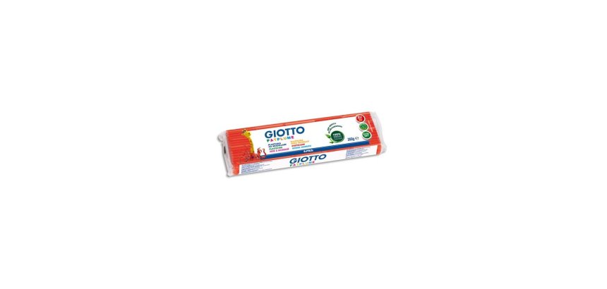 Patplume giotto matiere vegetale souple ne seche pas  pain predecoupe 350g coloris  rouge