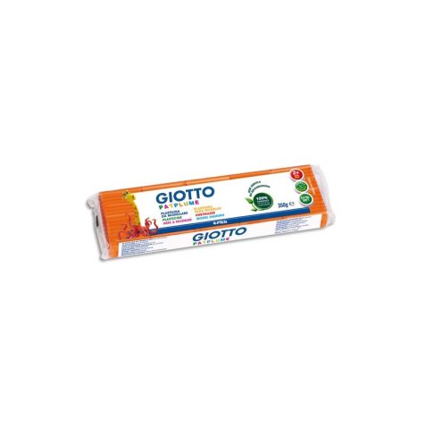 Patplume giotto matiere vegetale souple ne seche pas  pain predecoupe 350g coloris  orange