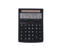 Calculatrice maul bureau eco 850 12 chiffres ecran 1 ligne 3 touches memoires touche pourcentage racines coloris noir