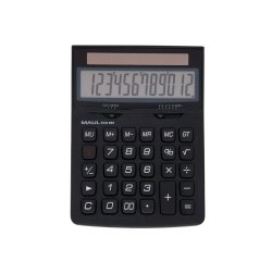 Calculatrice maul bureau eco 850 12 chiffres ecran 1 ligne 3 touches memoires touche pourcentage racines coloris noir