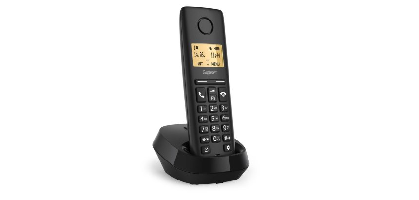 Gigaset PURE 100 Telefono analogico/DECT Identificatore di chiamata Nero