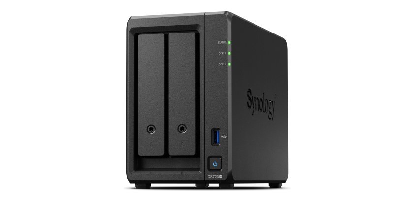 Synology DiskStation DS723+ serveur de stockage NAS Tower Ryzen Embedded R1600 2 Go DDR4 DiskStation Manager Noir
