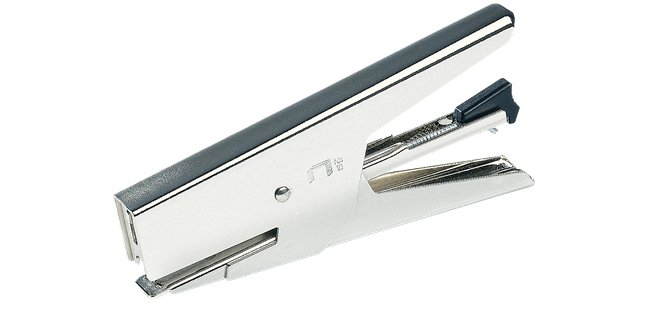 Pince agrafeuse F10. Agrafes N°10 capacité 15 feuilles. Nickel