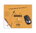 Tapis de souris Rhodia Clic Bloc 19x23 cm 30f petits carreaux 5x5 en présentoir de 30 pièces - Orange