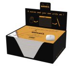 Tapis de souris Rhodia Clic Bloc 19x23 cm 30f petits carreaux 5x5 en présentoir de 30 pièces - Orange