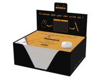 Tapis de souris Rhodia Clic Bloc 19x23 cm 30f petits carreaux 5x5 en présentoir de 30 pièces - Orange