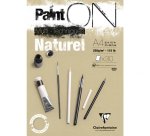 Paint'ON Naturel bloc collé 30F A4 250g
