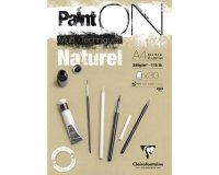 Paint'ON Naturel bloc collé 30F A4 250g