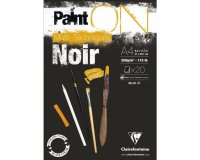 Paint'ON Noir bloc collé 20F A4 250g