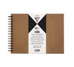 Album à personnaliser de 40 feuilles 200g/m2 au format 27x20cm - Kraft