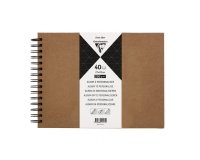 Album à personnaliser de 40 feuilles 200g/m2 au format 27x20cm - Kraft