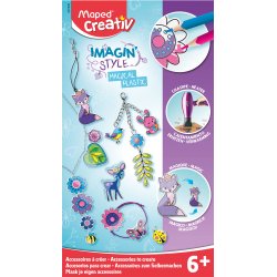 Kit Coloriages IMAGIN'STYL MAGIC PLASTIC à transformer en accessoires tendances.