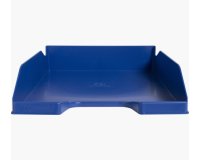Corbeille a courrier exacompta bee blue plastique recycle a4+ superposable capacite 500f coloris bleu marine