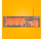Blade Gaming PC Dragon Ball Super PACK Keyboard + Mouse + Mousepad teclado Ratón incluido Juego USB Gris, Naranja