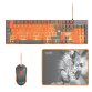 Blade Gaming PC Dragon Ball Super PACK Keyboard + Mouse + Mousepad teclado Ratón incluido Juego USB Gris, Naranja
