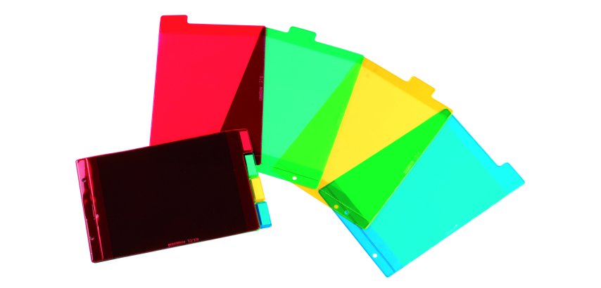 Intercalaire A5 PVC multicolore Oxford 4 onglets neutres - 1 jeu