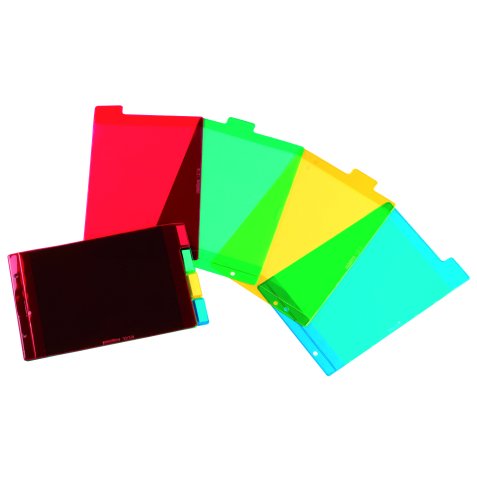 Intercalaire A5 PVC multicolore Oxford 4 onglets neutres - 1 jeu