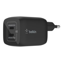 Belkin BOOST CHARGE PRO power adapter - PPS technology - 24 pin USB-C - 65 Watt