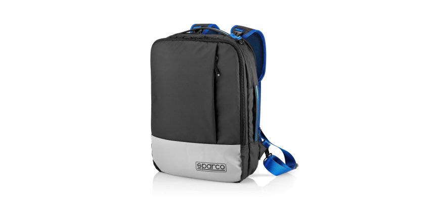 Sparco SPBACKPACK laptop case 39.6 cm (15.6") Backpack Black, Blue, Grey