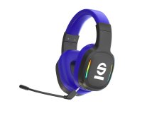 Sparco SPWHEADPHONEPRO auricular y casco Auriculares Inalámbrico Diadema Juego USB Tipo C Negro, Azul
