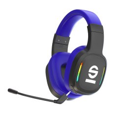 Sparco SPWHEADPHONEPRO auricular y casco Auriculares Inalámbrico Diadema Juego USB Tipo C Negro, Azul