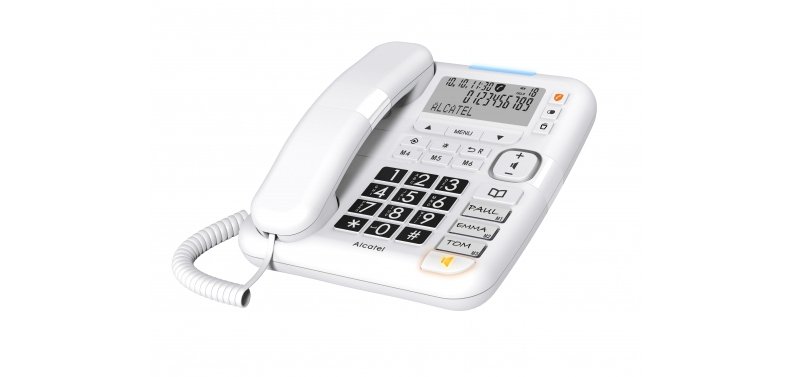 Teléfono  Alcatel TMAX 70 Teléfono DECT/analógico Identificador de llamadas Blanco