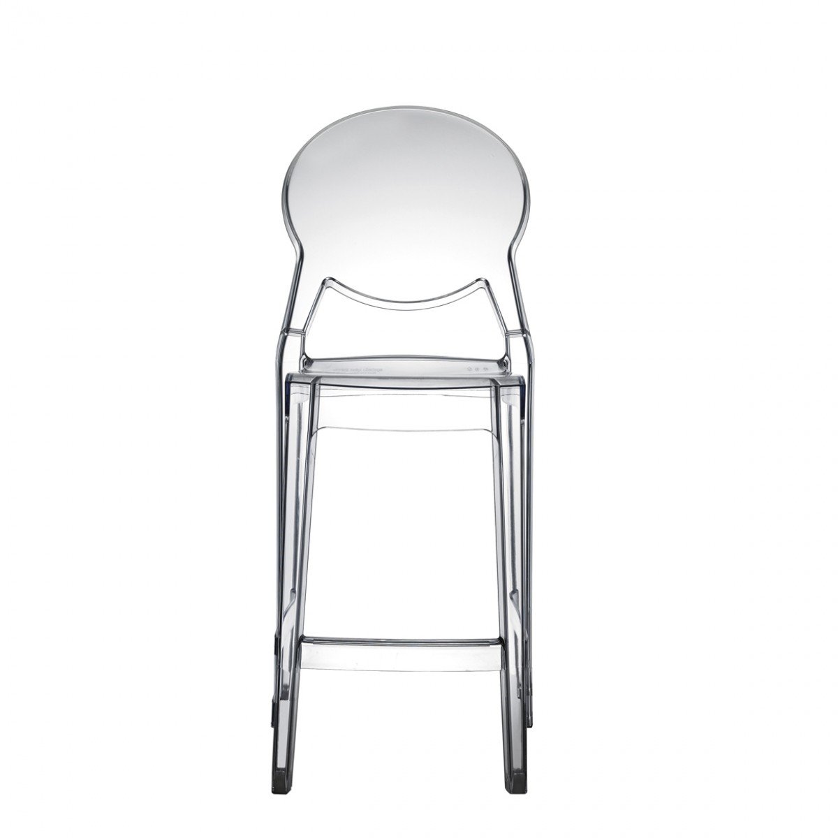 SCAB DESIGN Tabouret de bar Lot de 2 tabourets de bar Igloo transparente